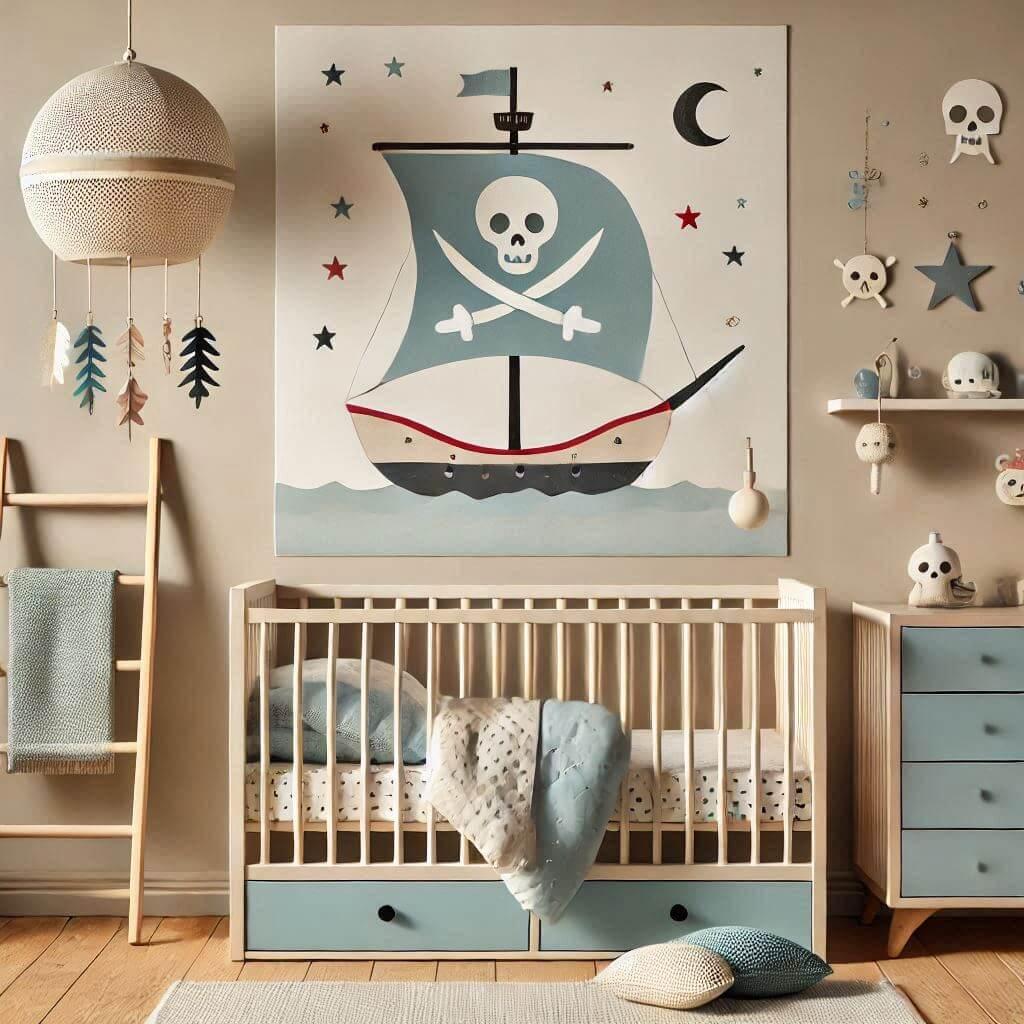 decoration de chambre bebe garcon theme pirate