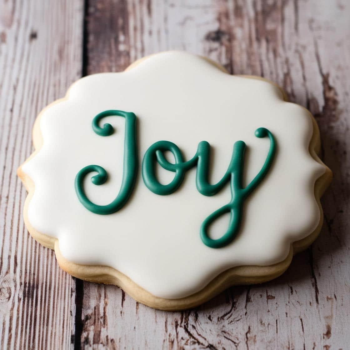 Biscuit personnalise avec le prenom joy