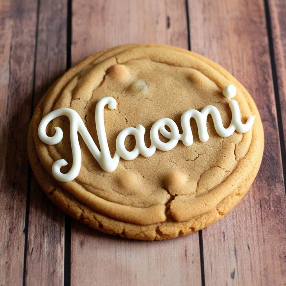 Biscuit personnalise avec le prenom naomi 2 1