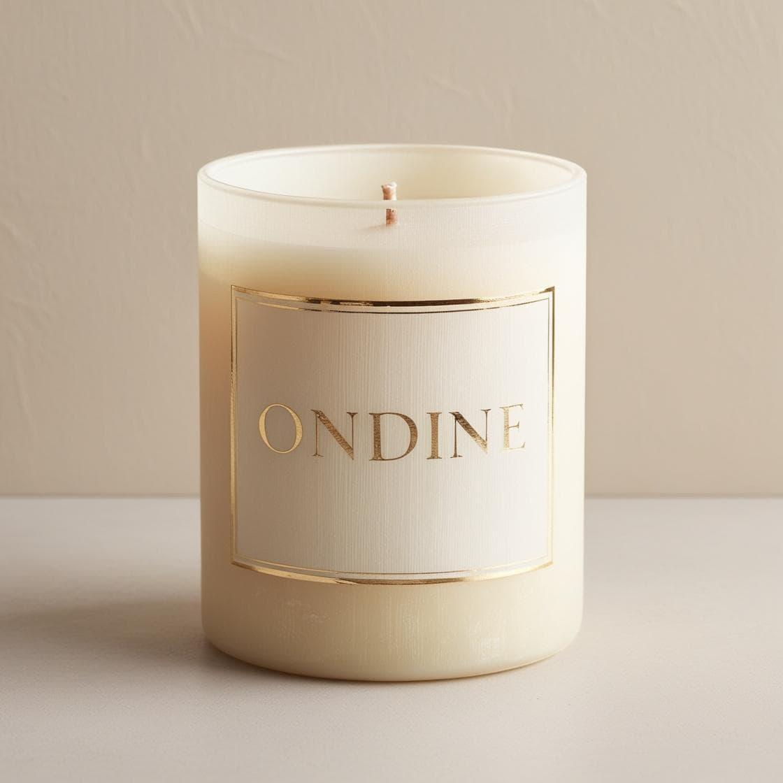 Bougie personnalisee avec le prenom ondine