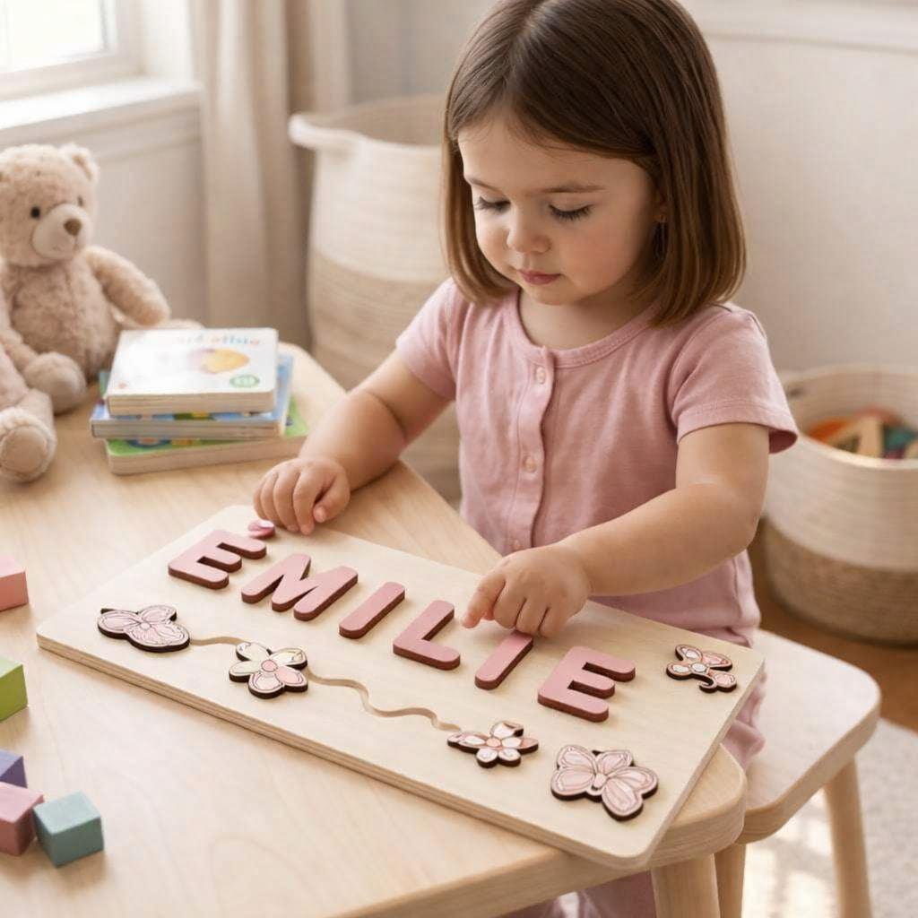 Casse-tête en bois personnalisé avec le prénom Emilie