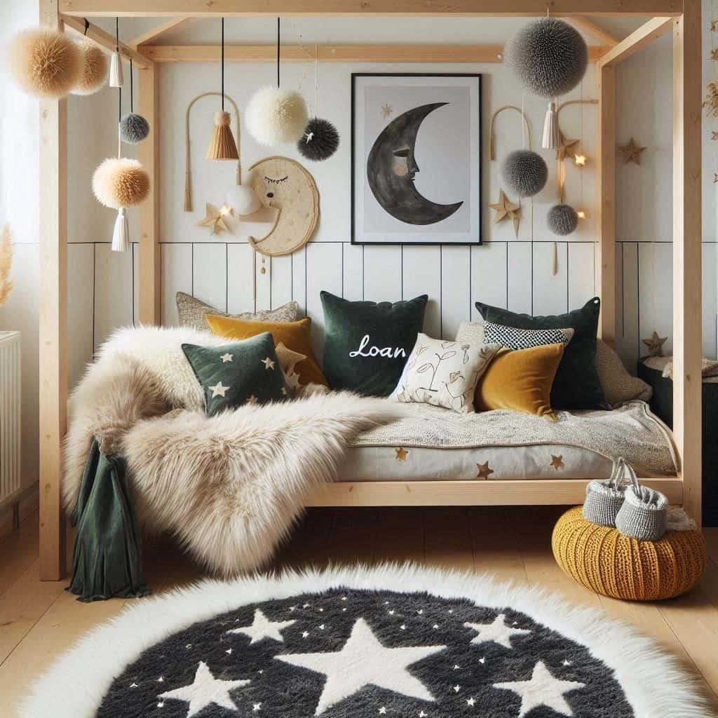 Chambre cocooning couleurs douces prenom loan