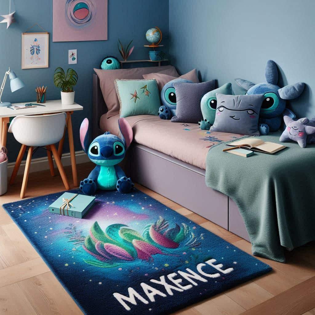 Chambre déco Stitch personnalisée avec le prénom Maxence
