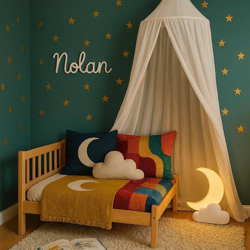 Chambre pour nolan deco palette de couleurs modernes tissus wax