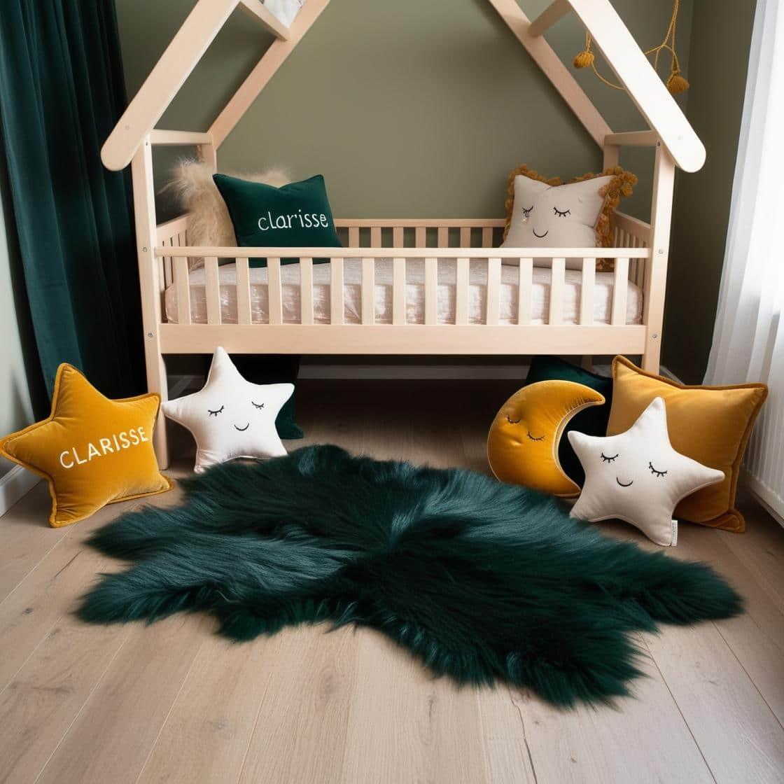 Chambre style scandinave prenom clarisse lit maison cabane 1