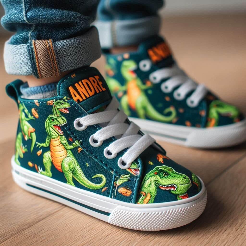 Chaussures baskets pour enfant avec le prenom andre