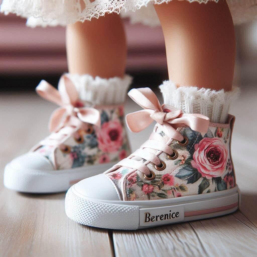 Chaussures baskets pour enfant avec le prenom berenice