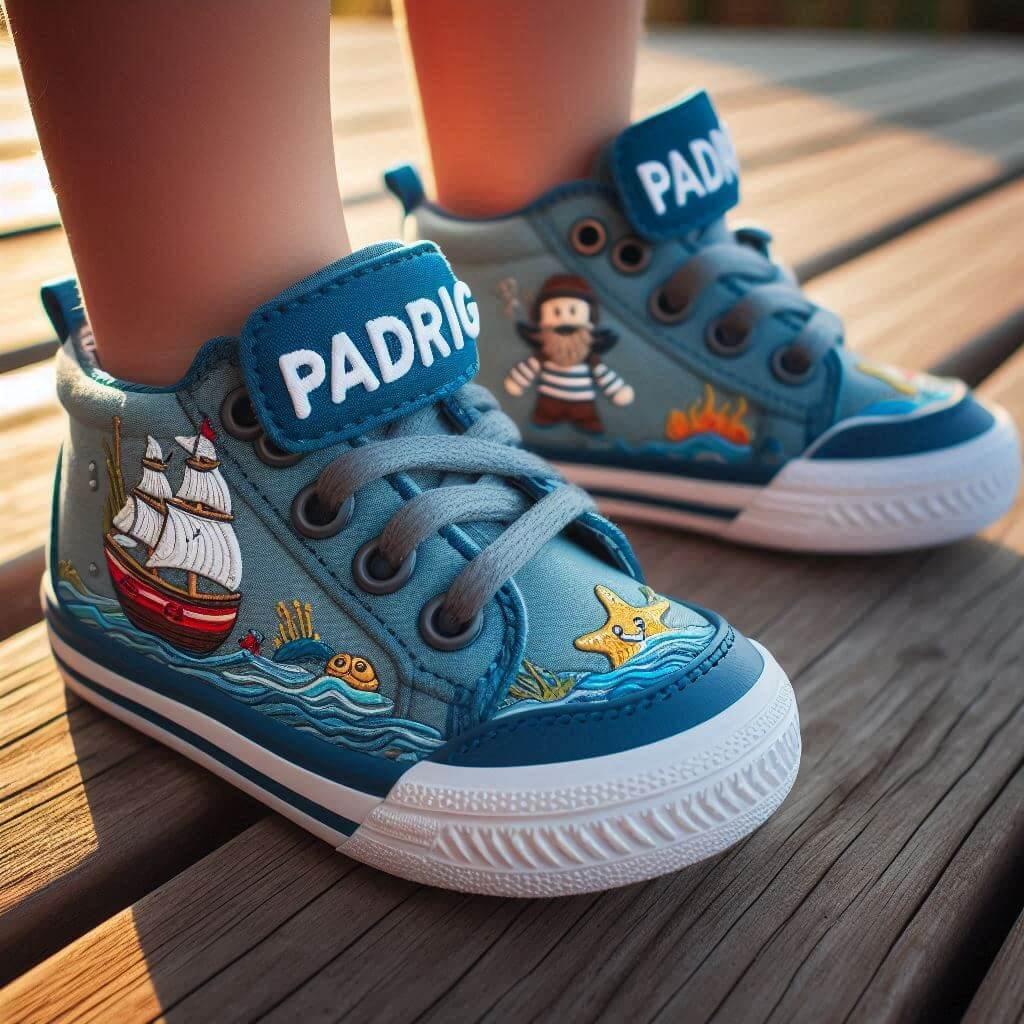 Chaussures baskets pour enfant avec le prenom padrig