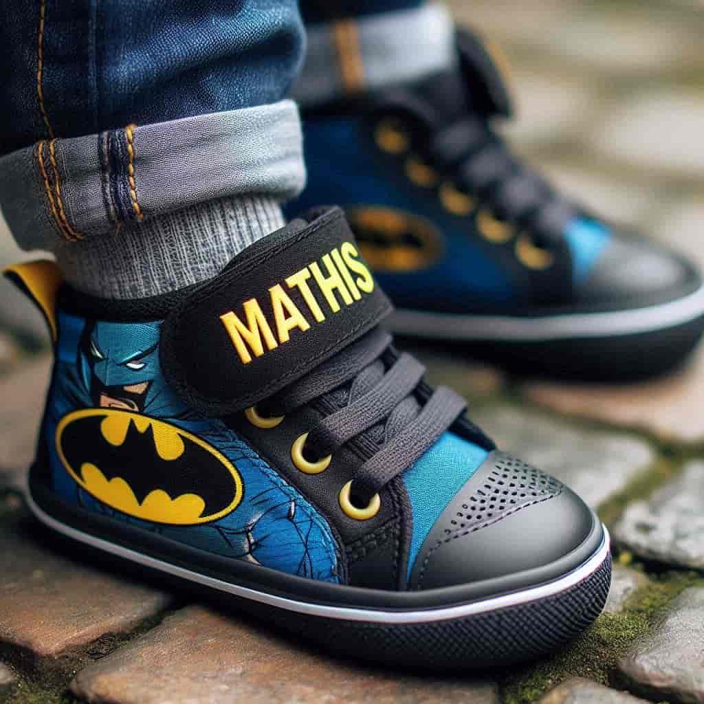 Chaussures d enfant personnalise avec le preno mathis