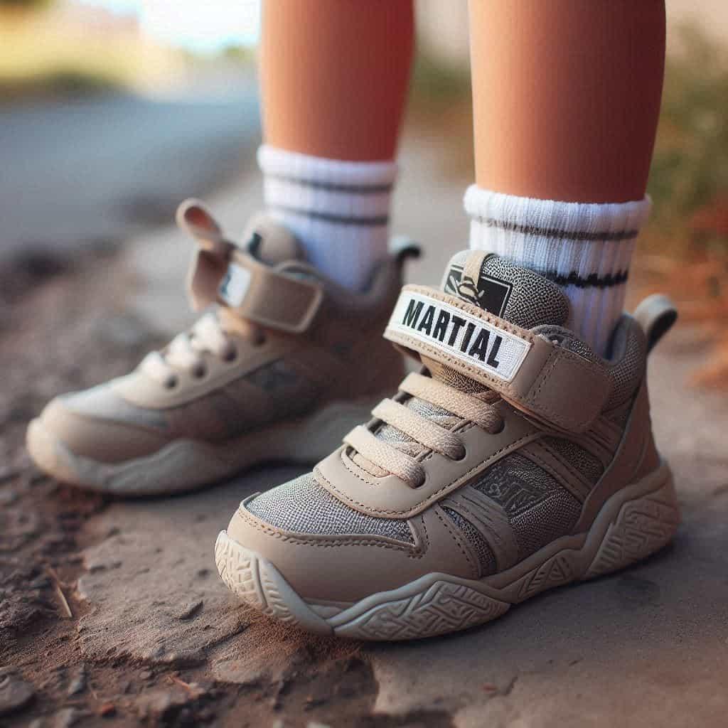 Chaussures personnalisees pour garcon avec le prenom martial