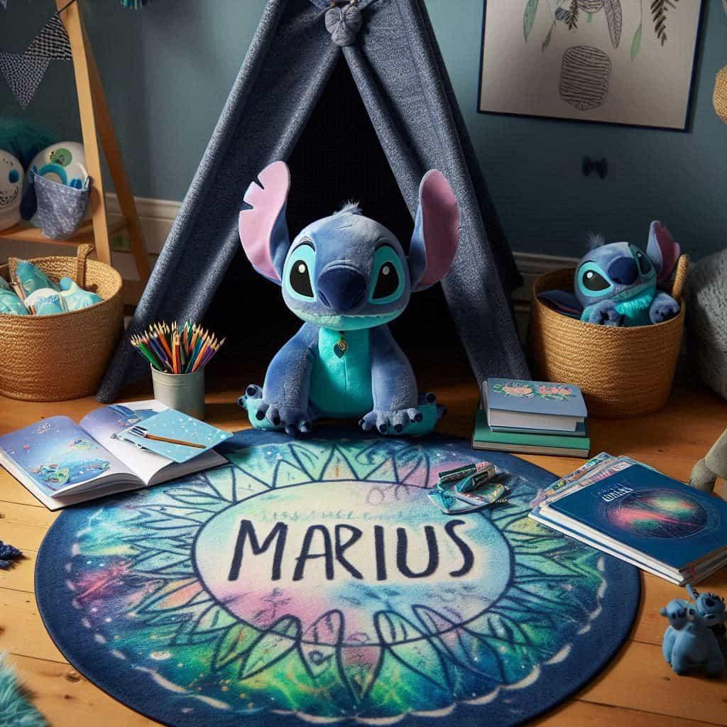 Coin lecture theme stitch tipi cahier de coloriage tipi crayon peluche stitch