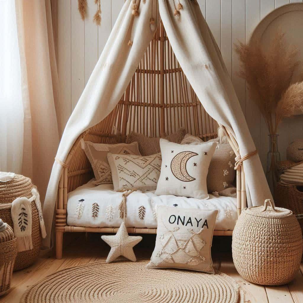 Deco boho chic chambre prenom onaya