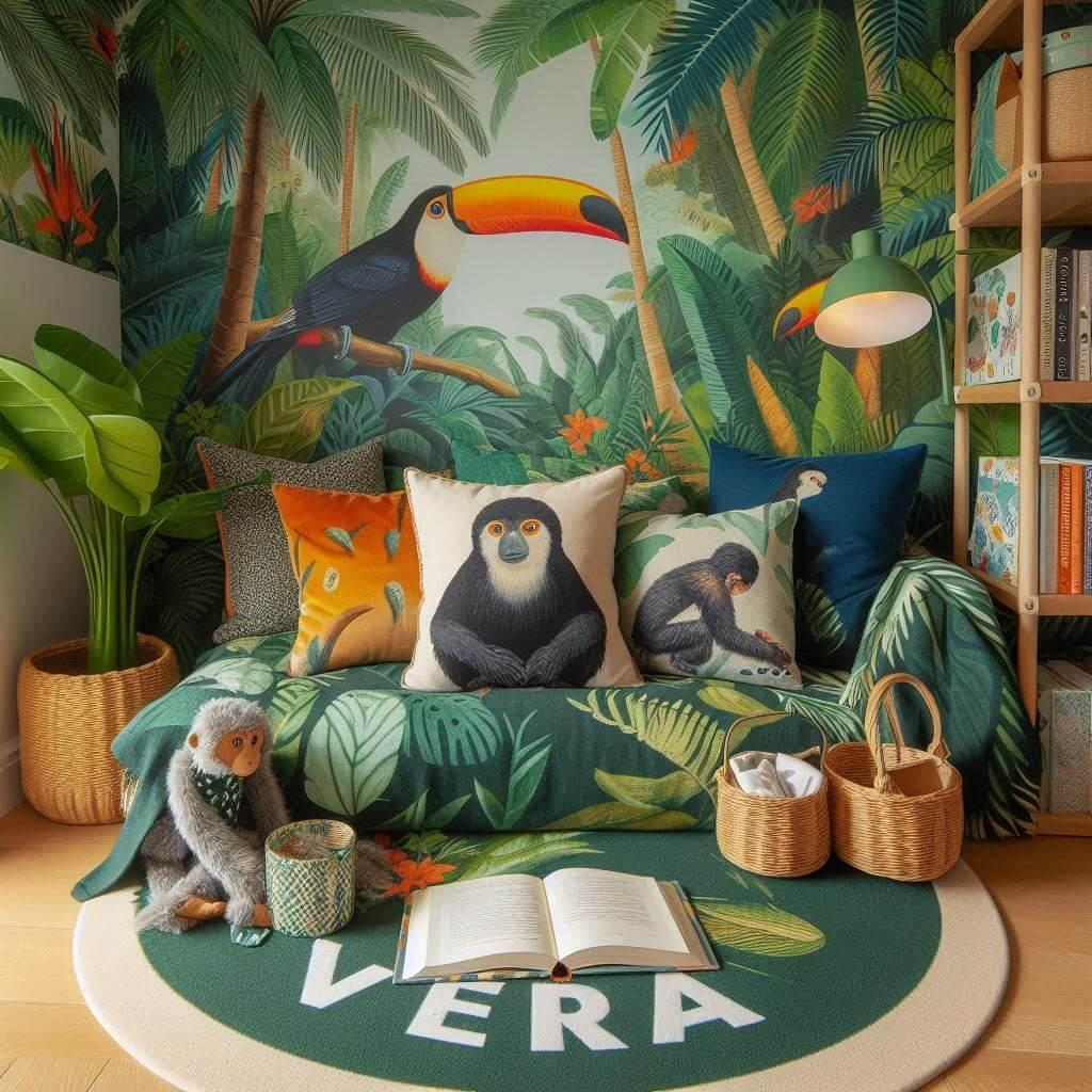 Deco chambre jungle prenom vera