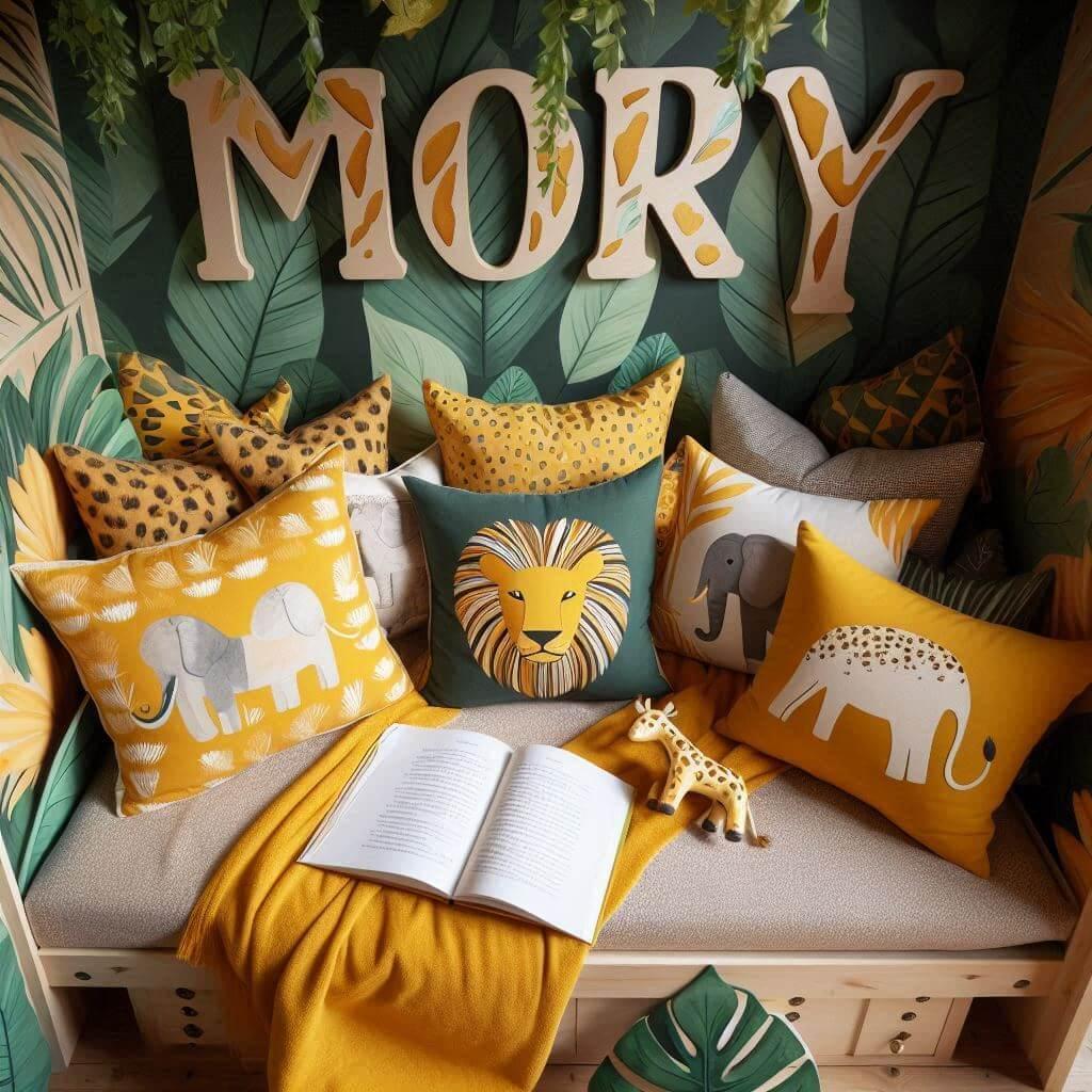 Deco chambre theme savane prenom mory