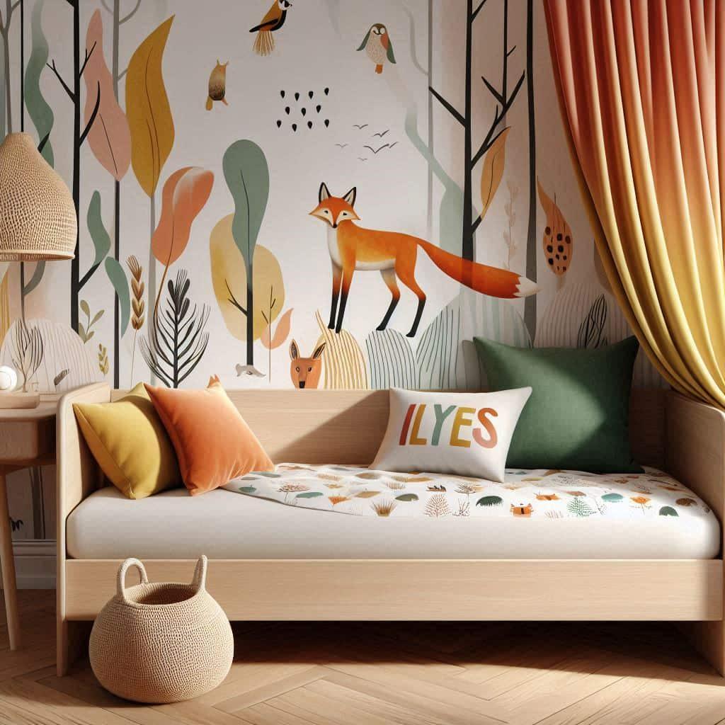 Deco douce et naturelle prenom ilyes deco renard colore