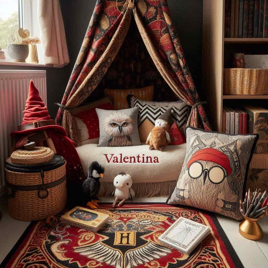 Decoration de chambre harry potter personnalisee avec le prenom valentina