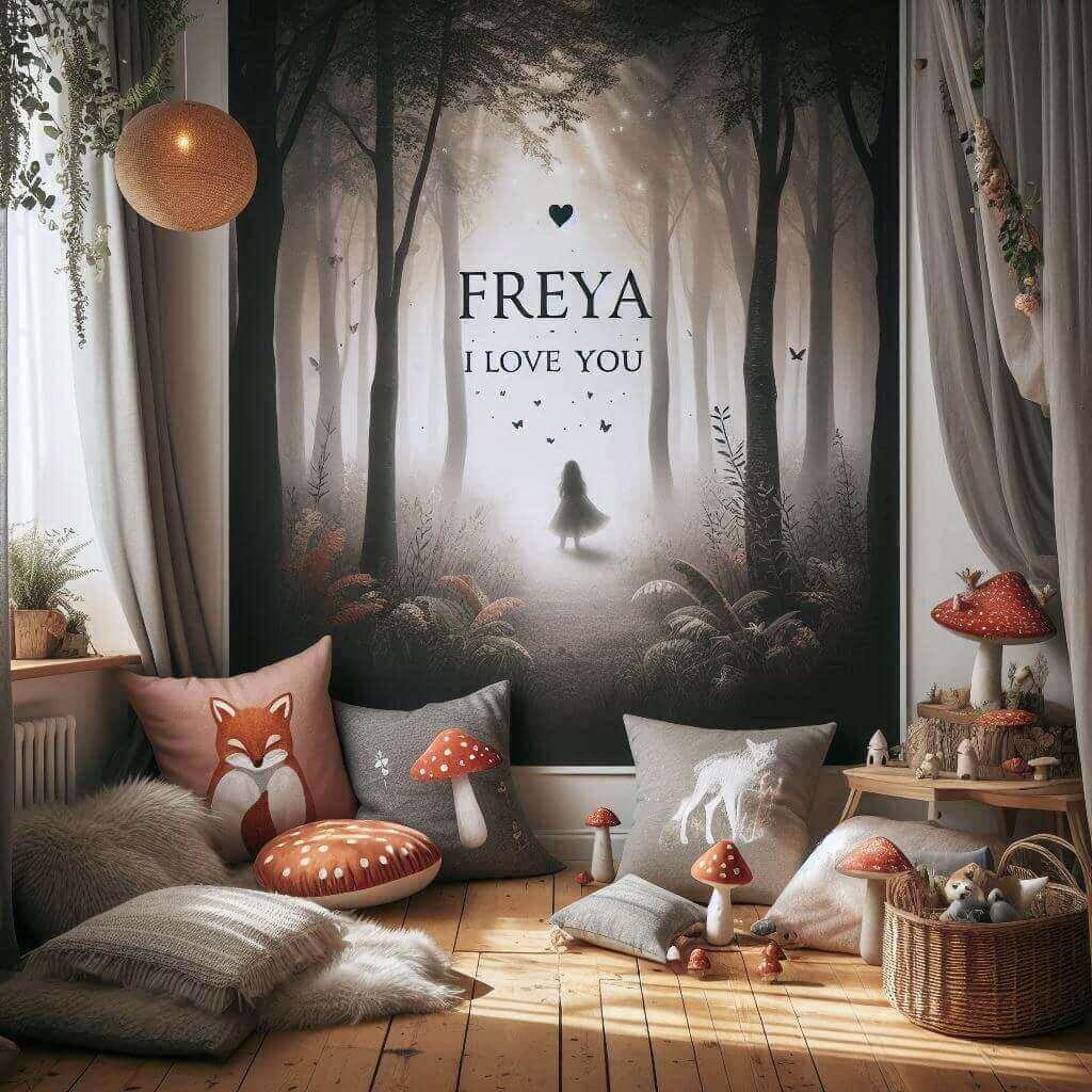 Decoration de chambre pour enfant avec le prenol freya i love you