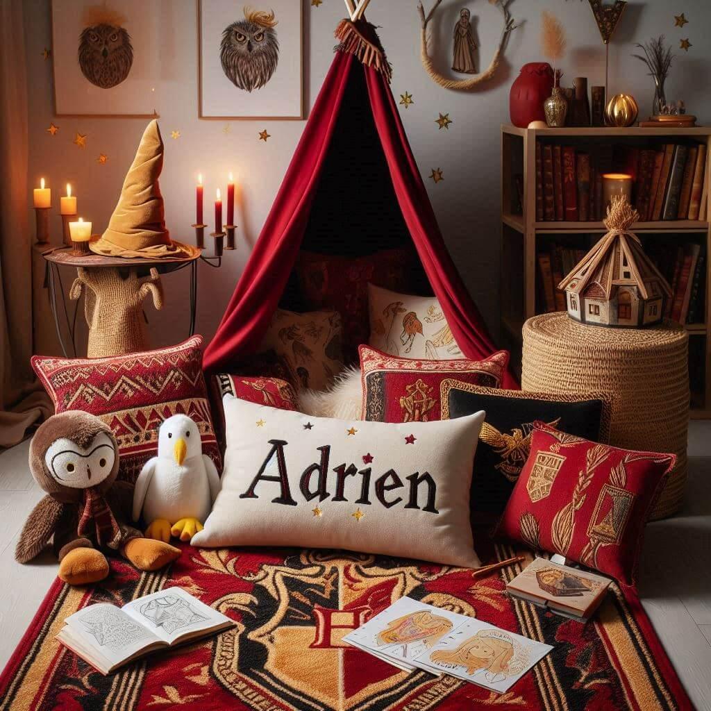 Decoration harry potter chambre enfant prenom adrien