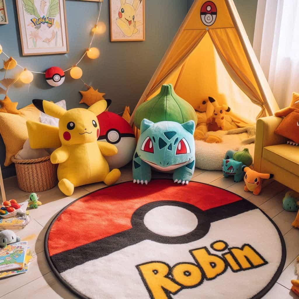 Decoration theme pokemon personnalise avec le prenom robin 1