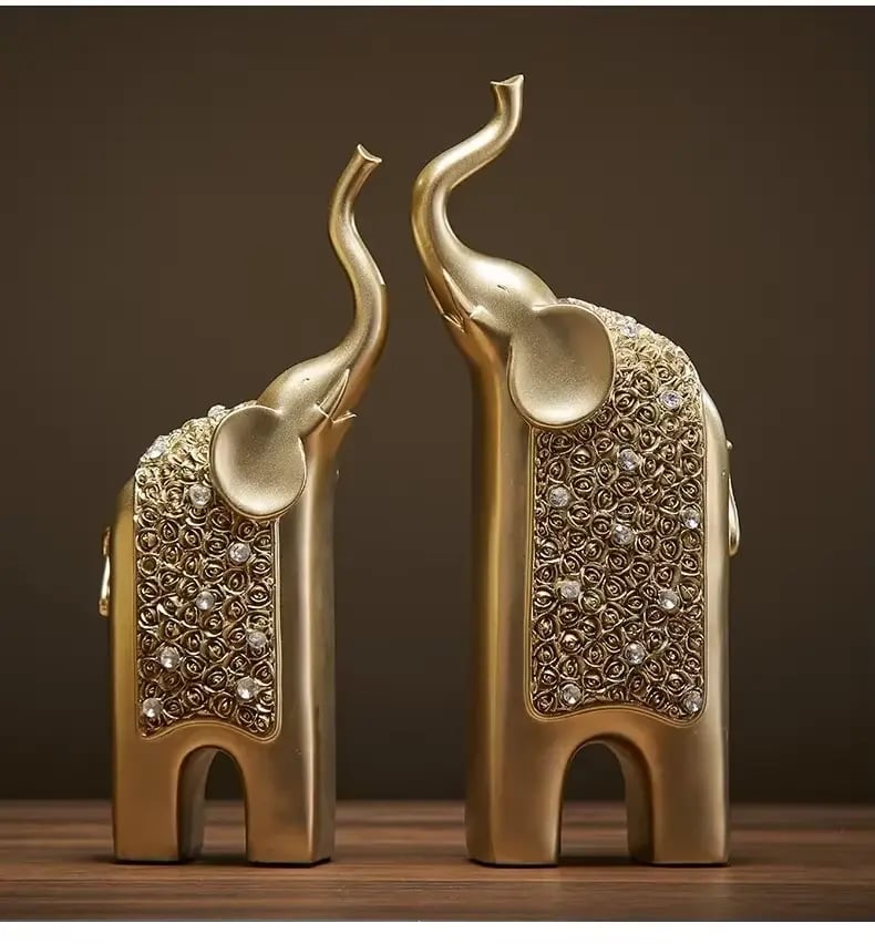 Figurines elephants duo mere et enfant