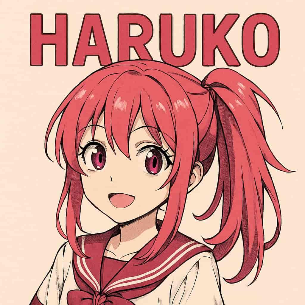 Fille qui s appelle haruko style manga