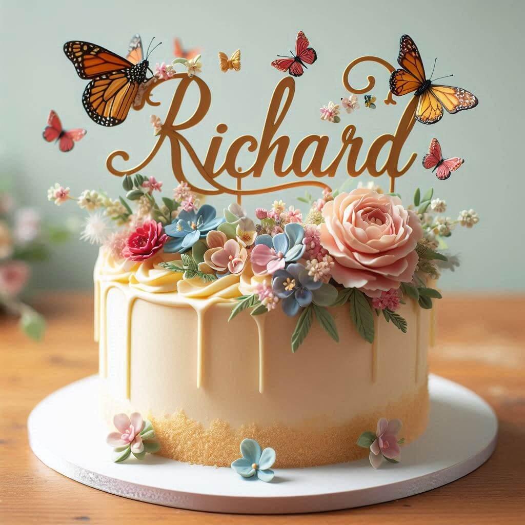 Gateau personnalise avec le prenom richard 1 1