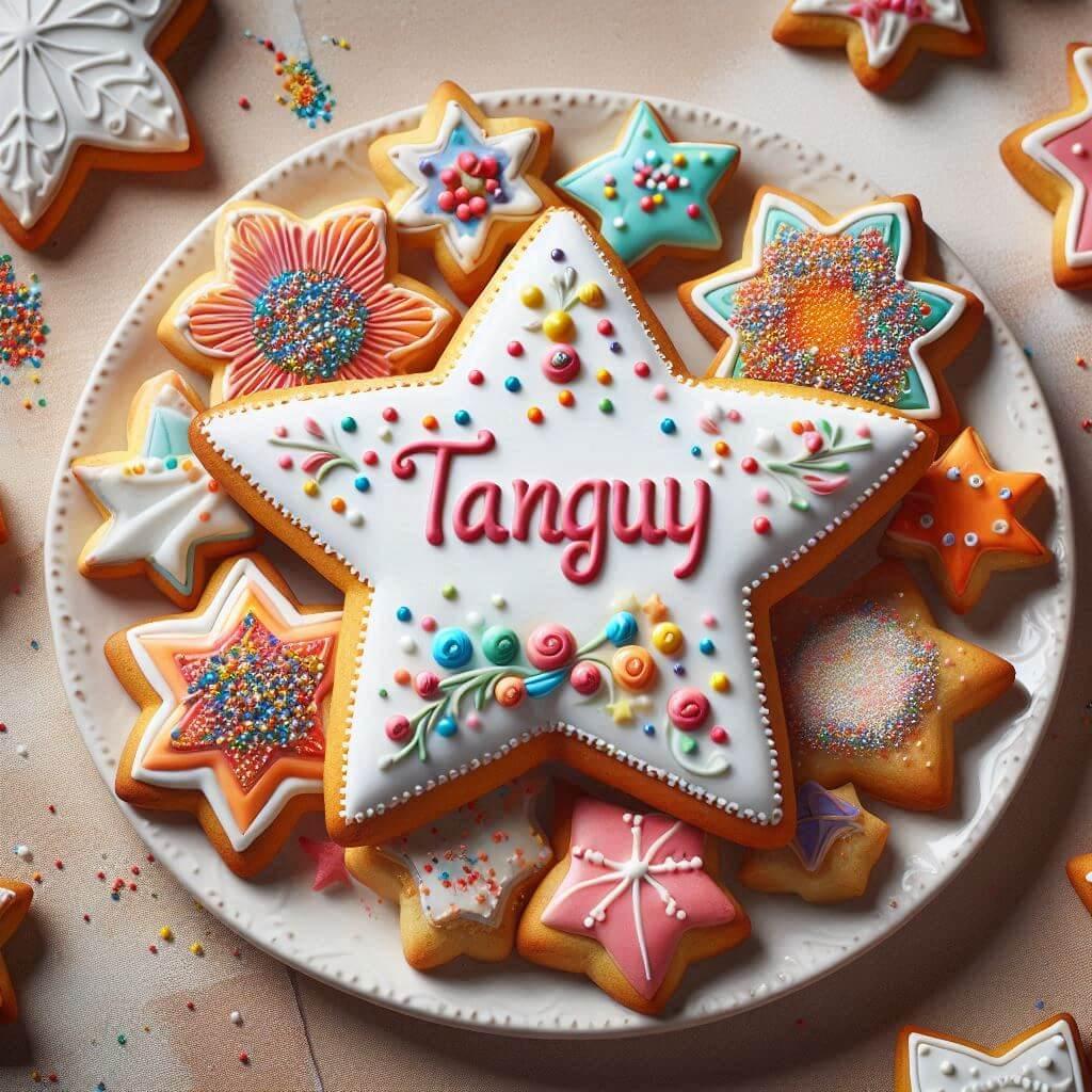 Gateau personnalise avec le prenom tanguy