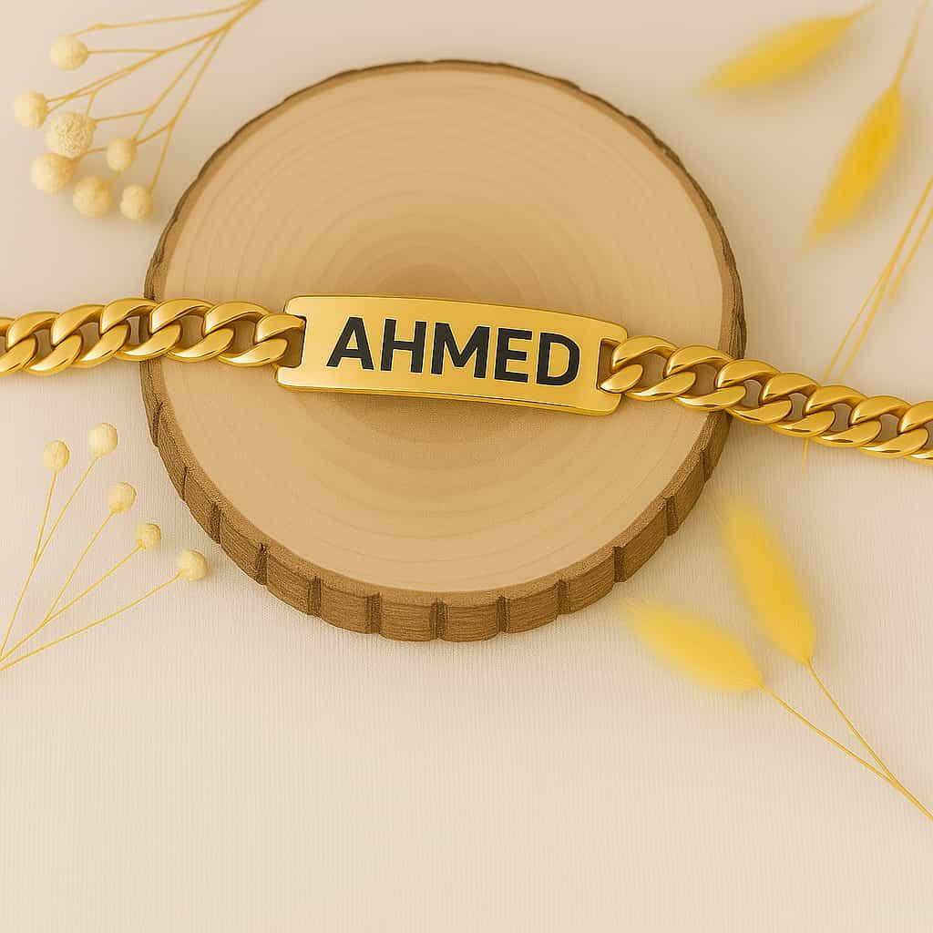 Gourmette personnalisee avec le prenom ahmed