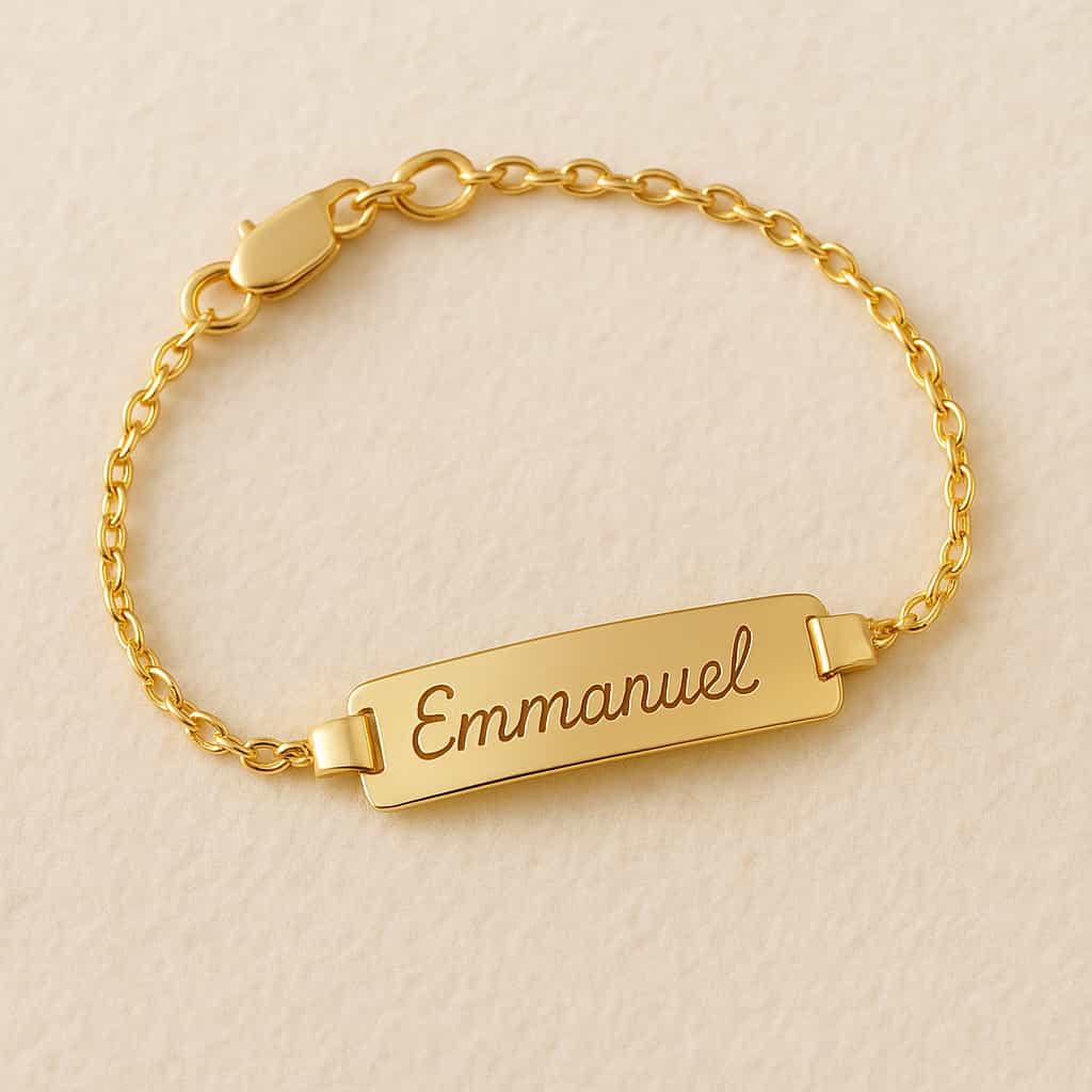 Gourmette personnalisee avec le prenom emmanuel