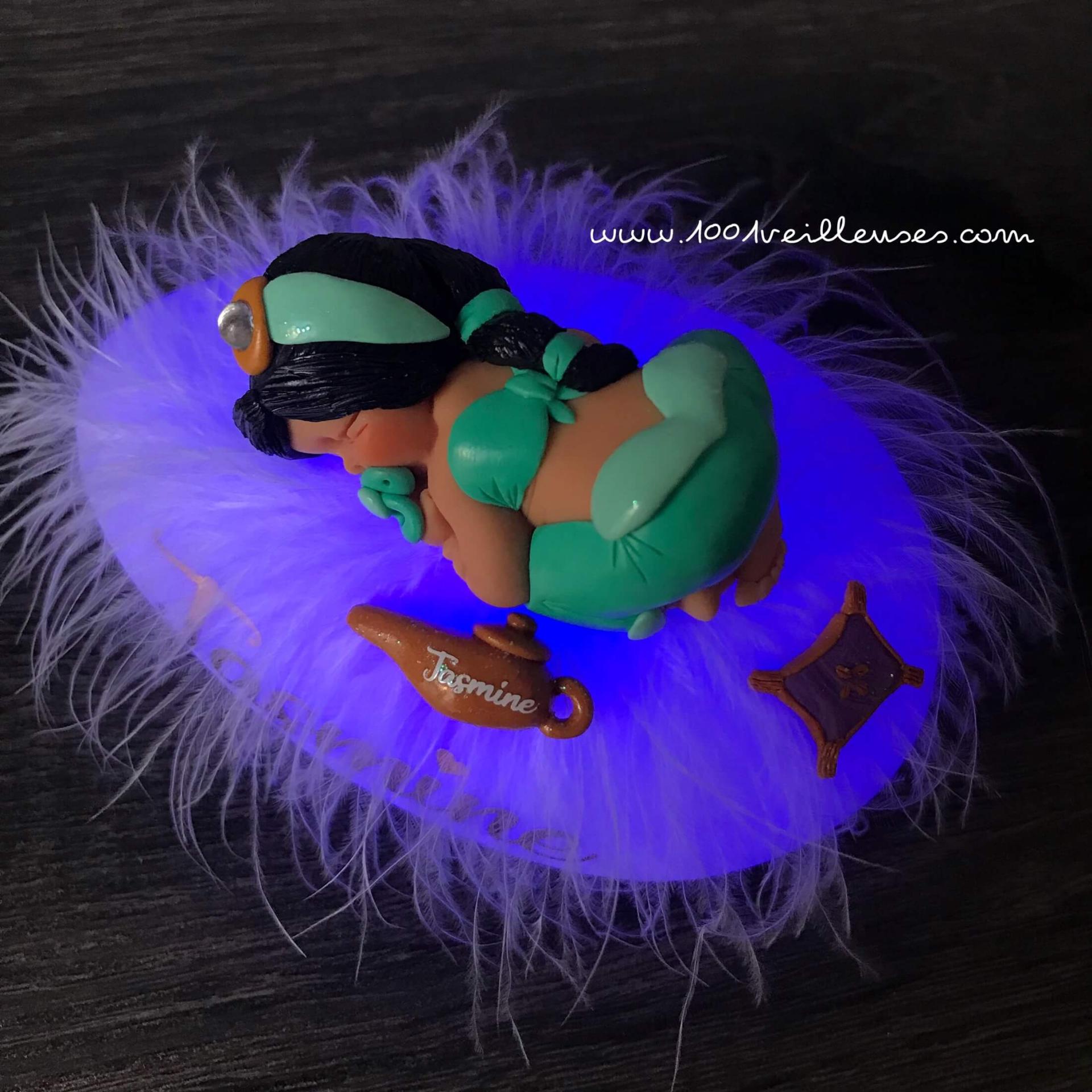 Magnifique veilleuse jasmine artisanale personnalisée