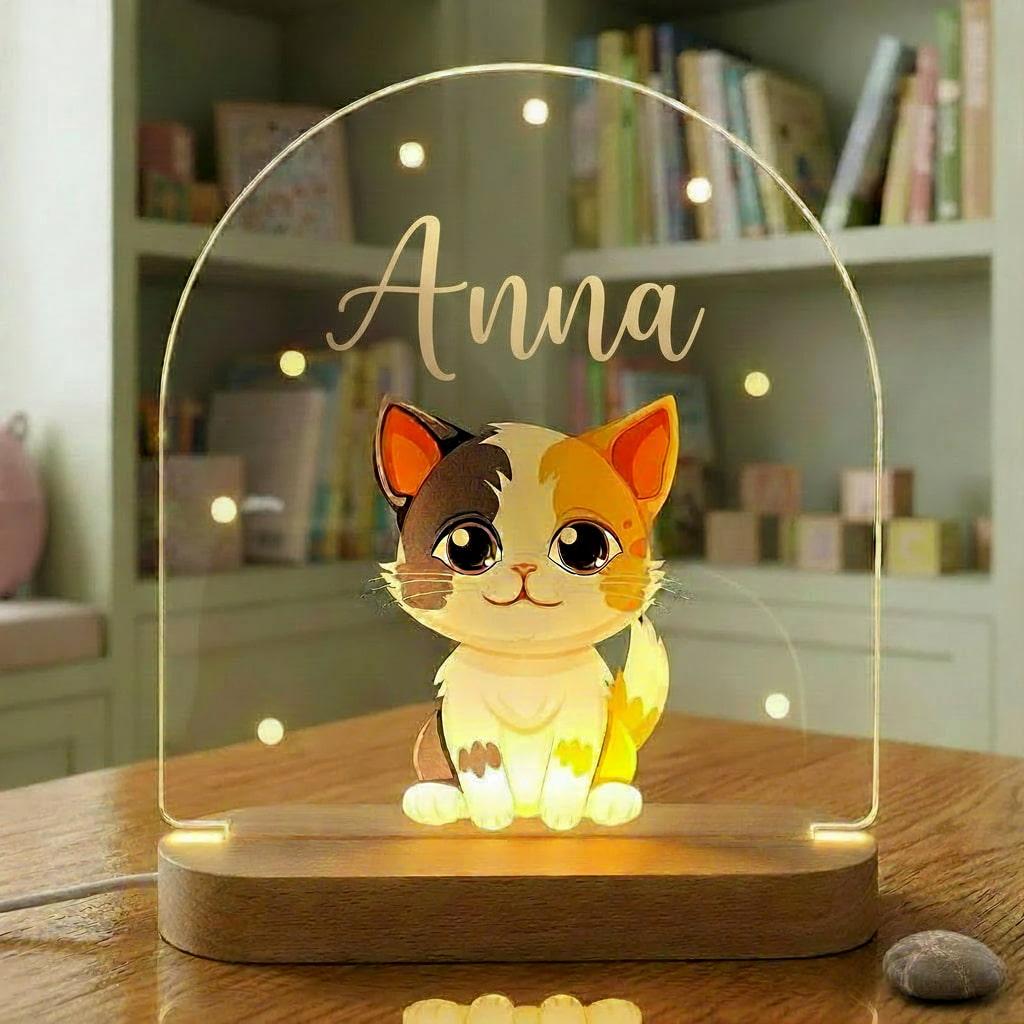Lampe personnalisee avec le prenom anna idee cadeau enfant