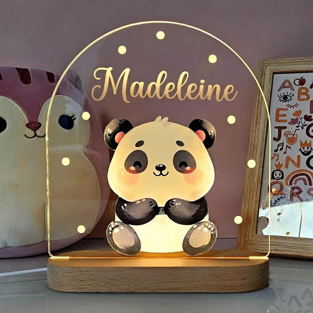 Lampe veilleuse renard personnalisée Madeleine
