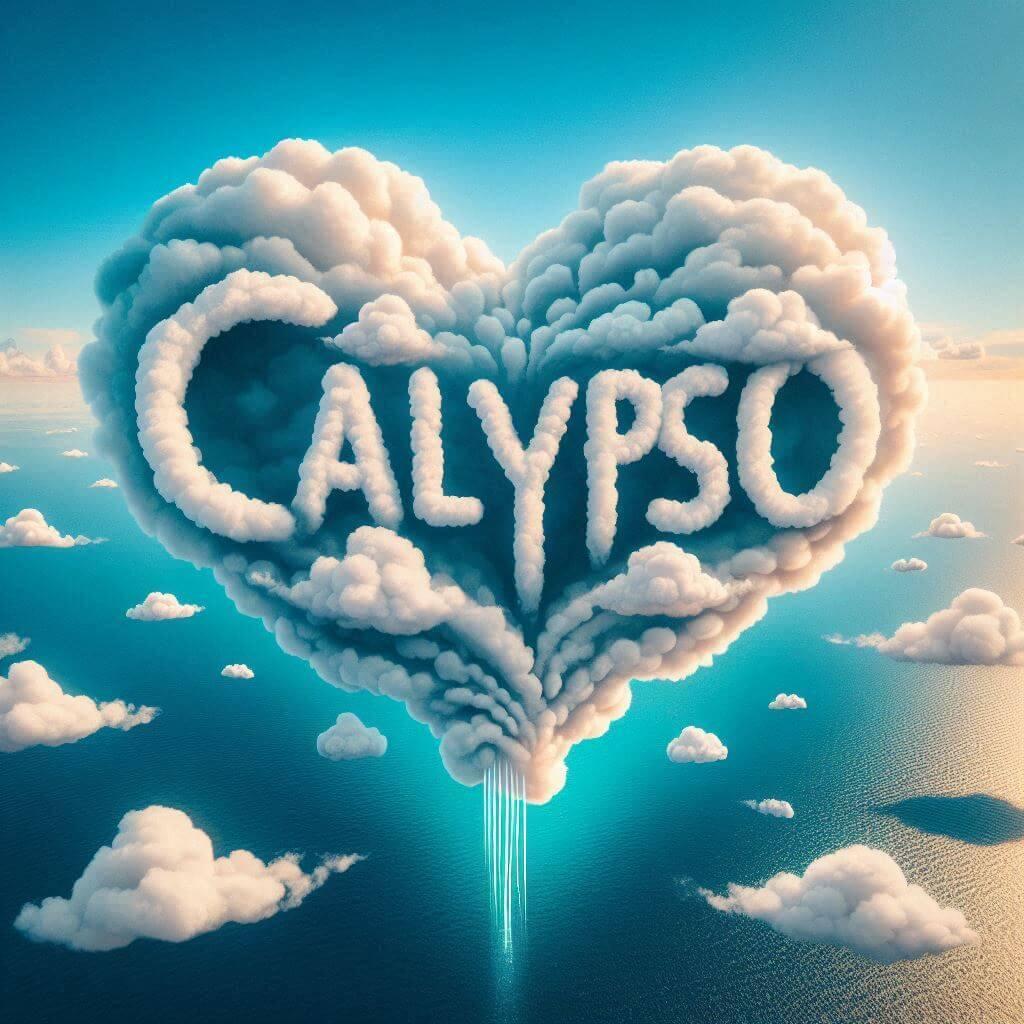 Le prenom calypso ecrit dans le ciel