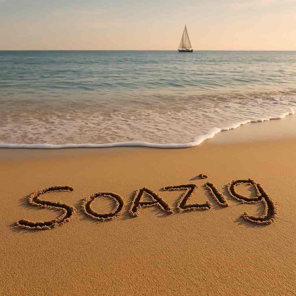 Le prenom soazig ecrit sur la plage origine et signification