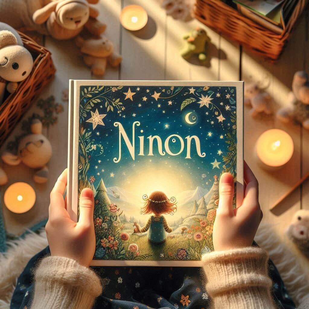 Livre enfant personnalise avec le prenom ninon