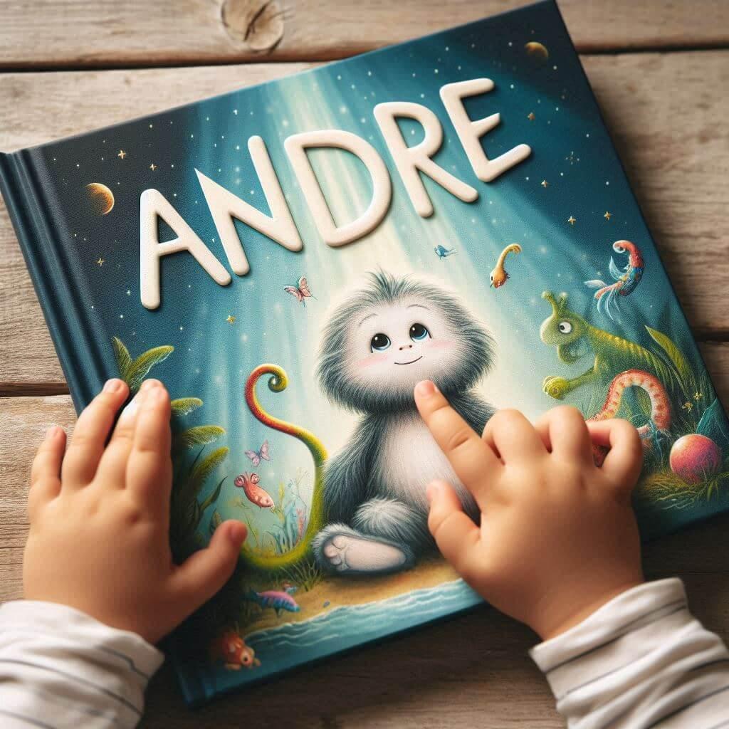 Livre personnalise avec le prenom andre