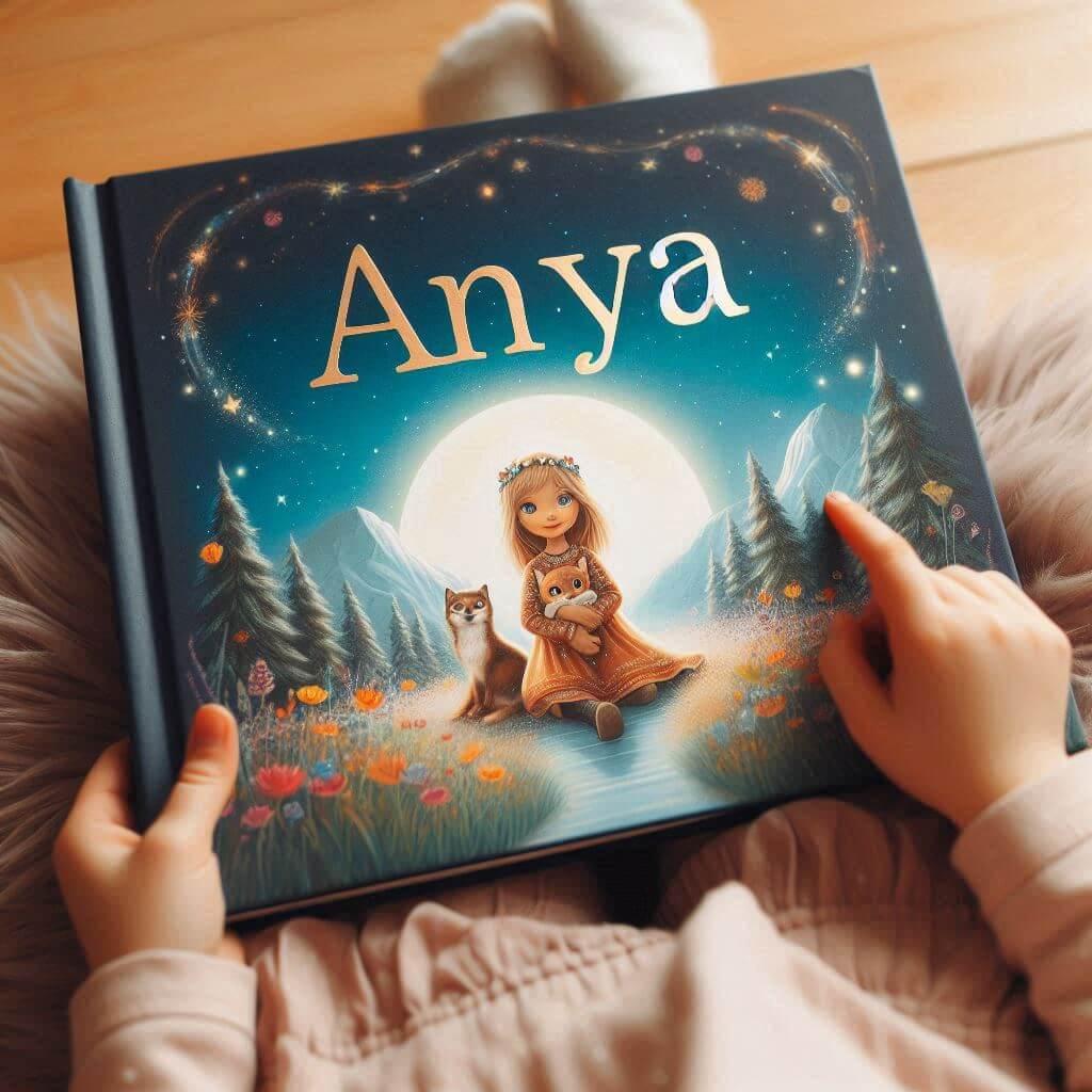 Livre personnalise avec le prenom anya conte pour enfant