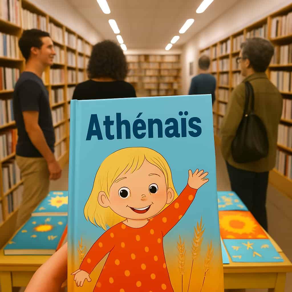 Livre personnalise avec le prenom athenais