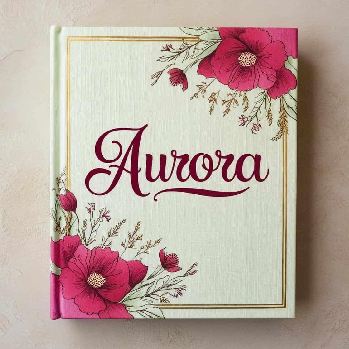 Livre personnalise avec le prenom aurora 1