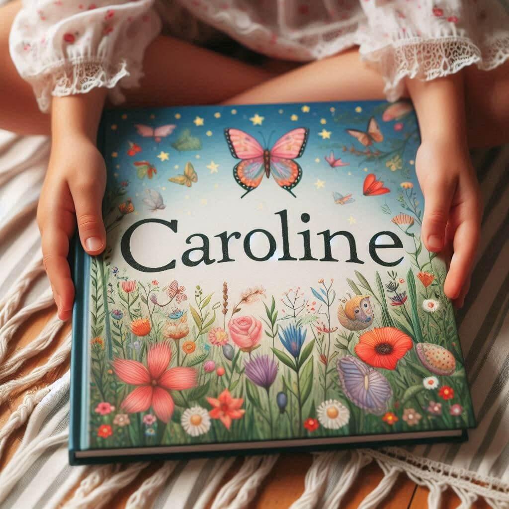 Livre personnalise avec le prenom caroline