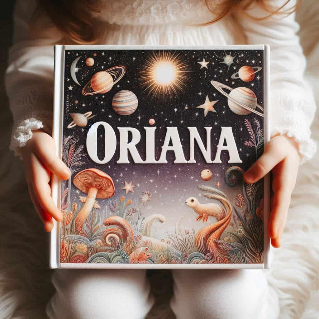 Livre personnalise pour enfant personnalise avec le prenom oriana