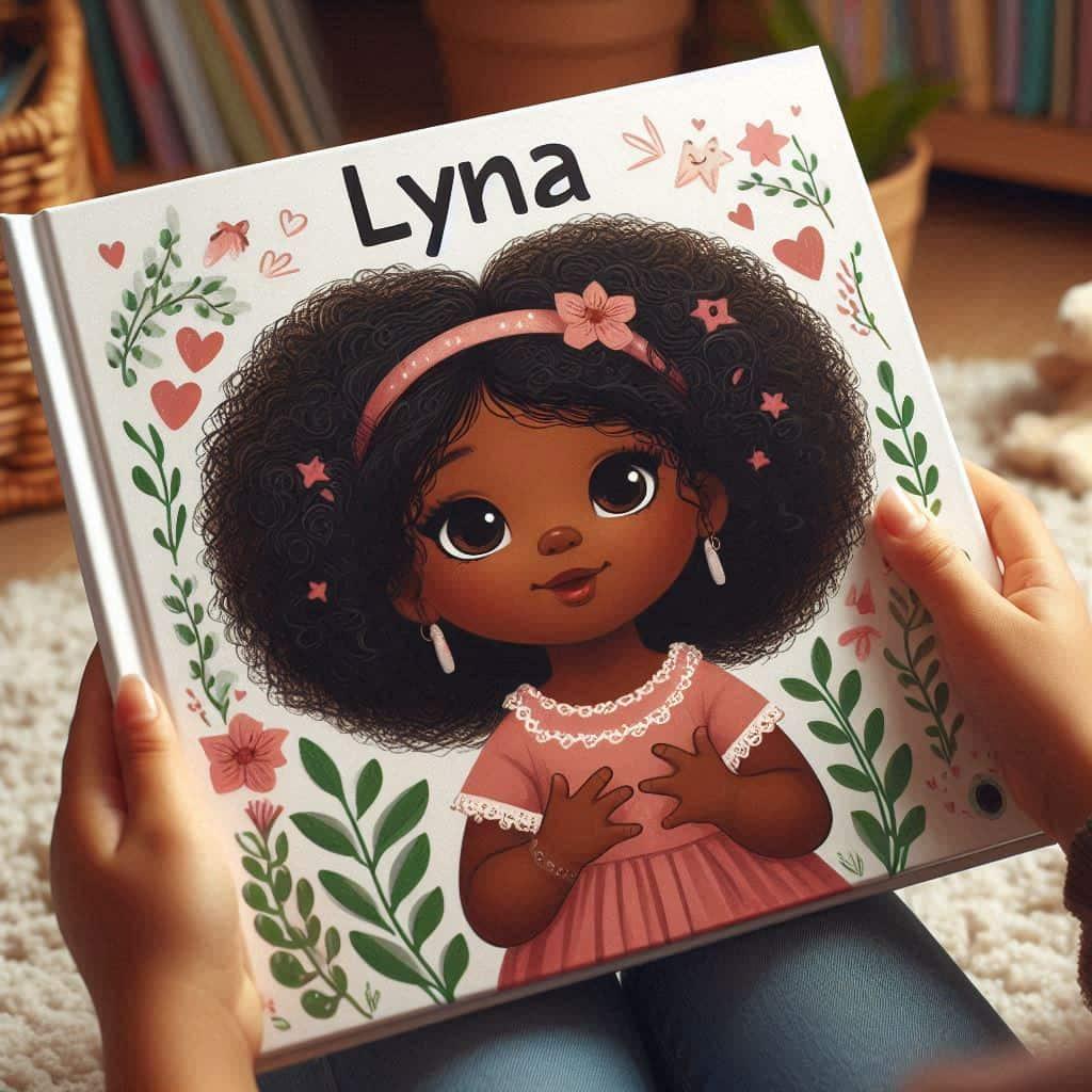 Livre personnalise prenom lyna pour enfant