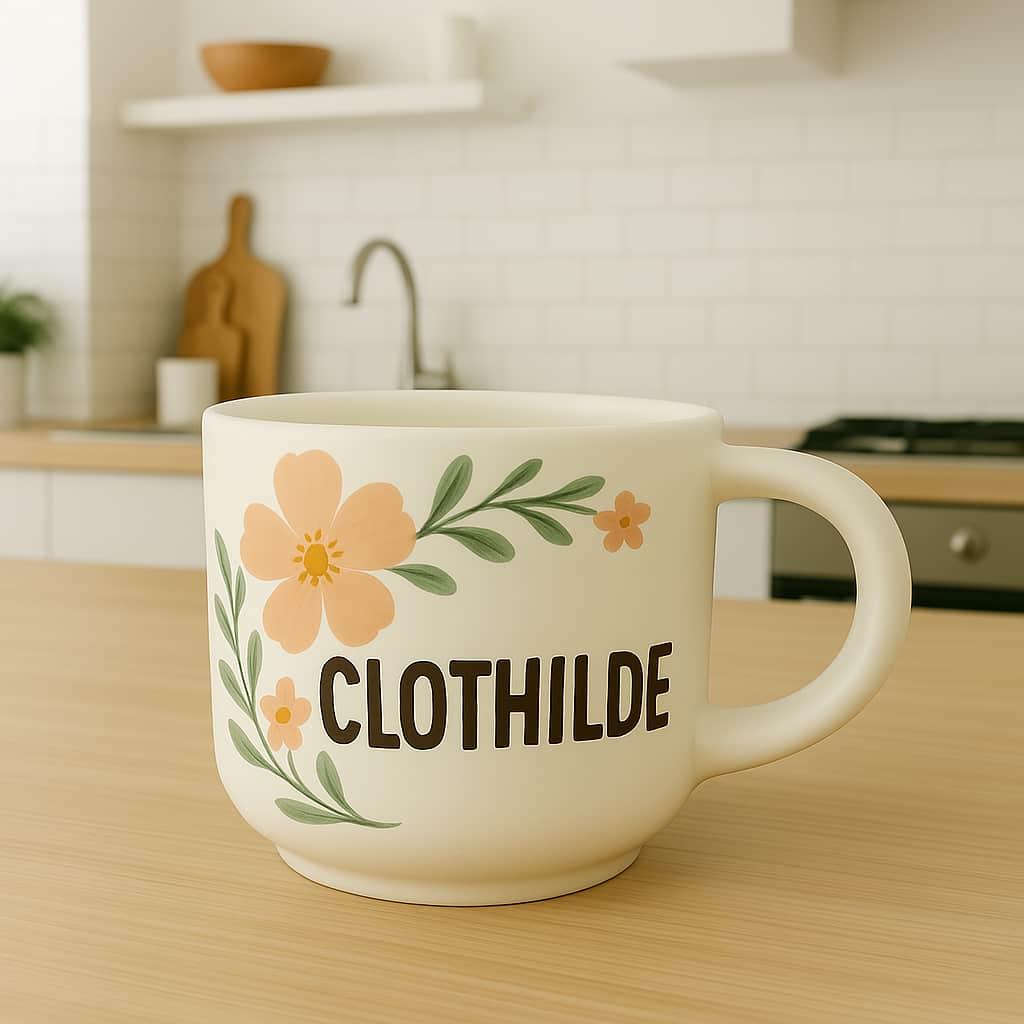 Mug personnalise avec le prenom clothilde