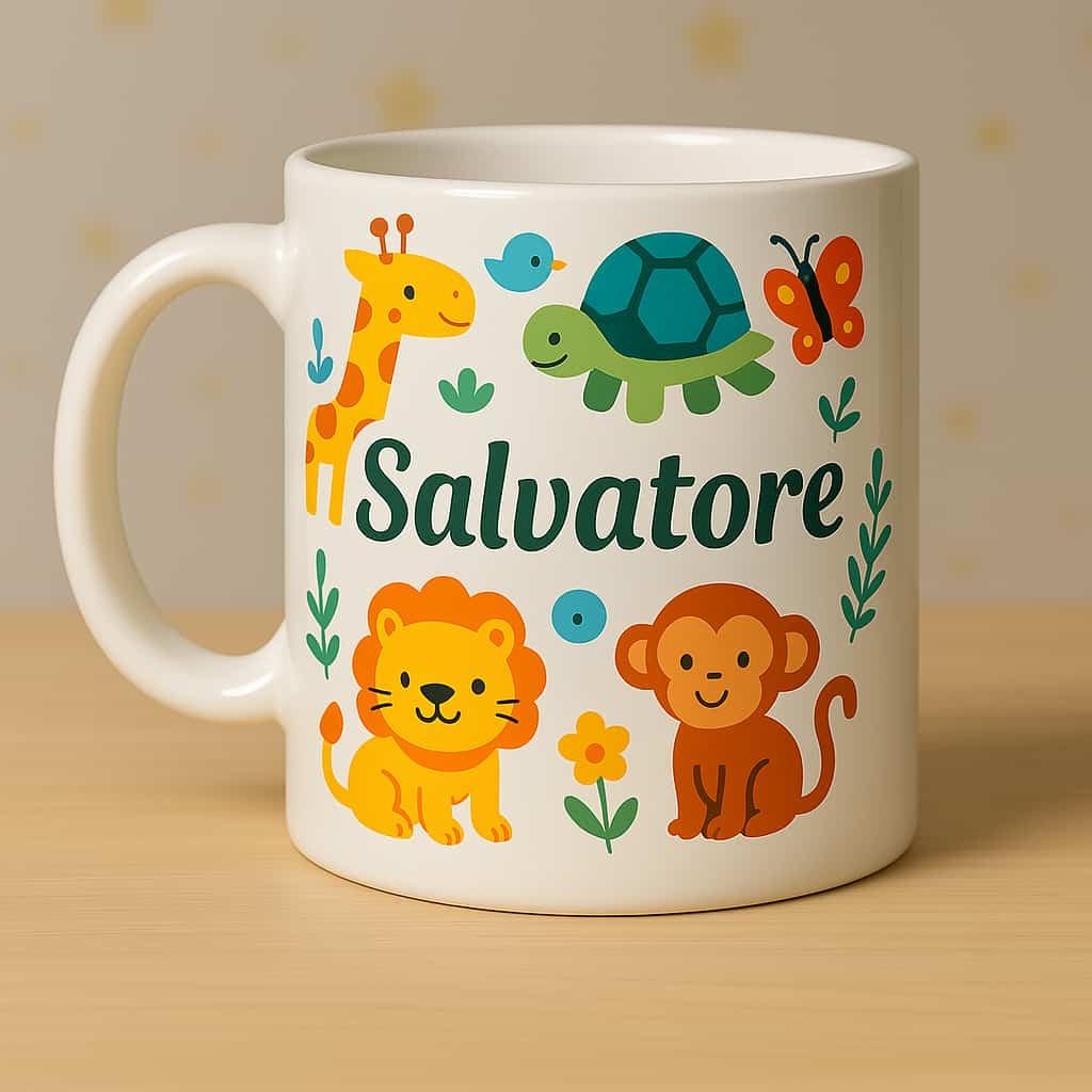 Mug personnalise avec le prenom salvatore