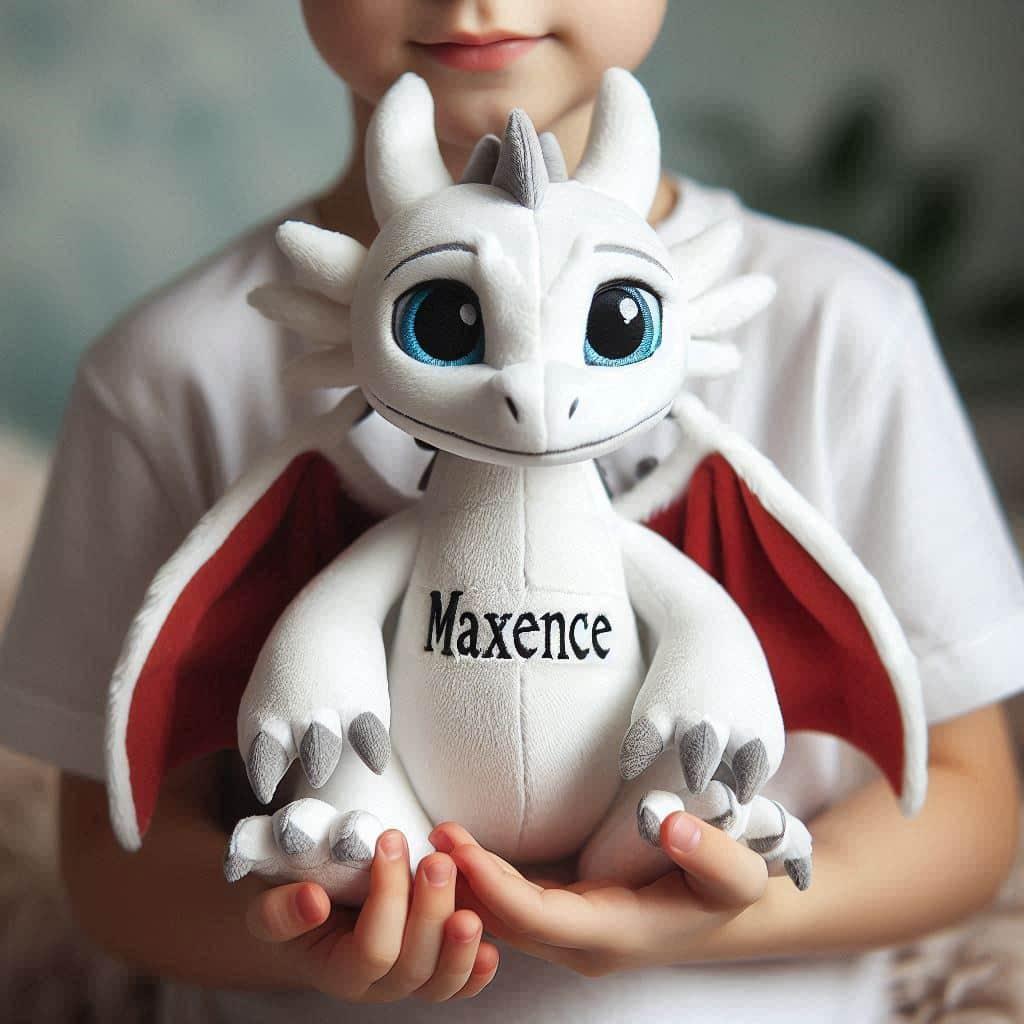Peluche personnalisee avec le prenom maxence