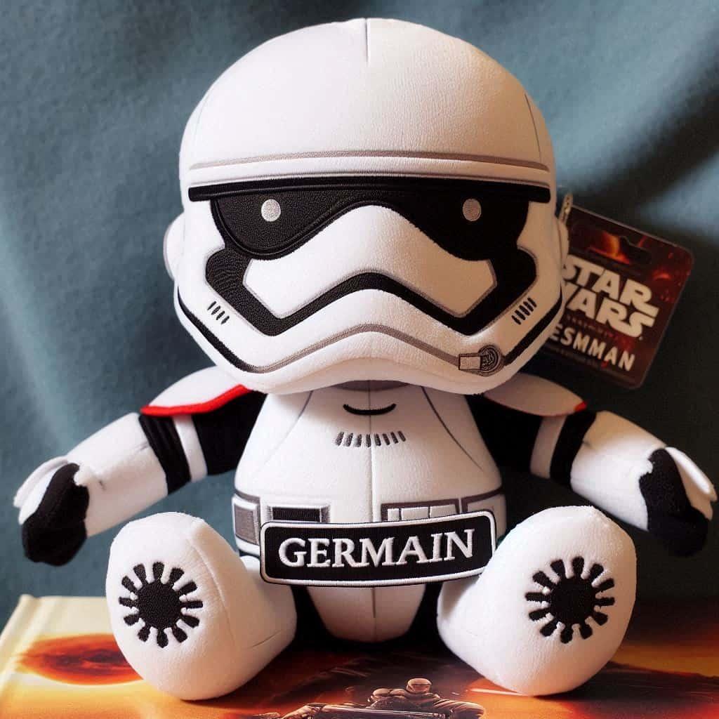 Peluche star wars personnalisee avec le prenom germain
