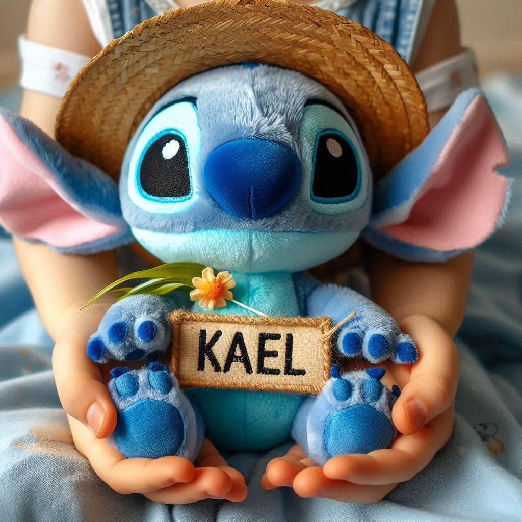 Peluche stitch prenom kael