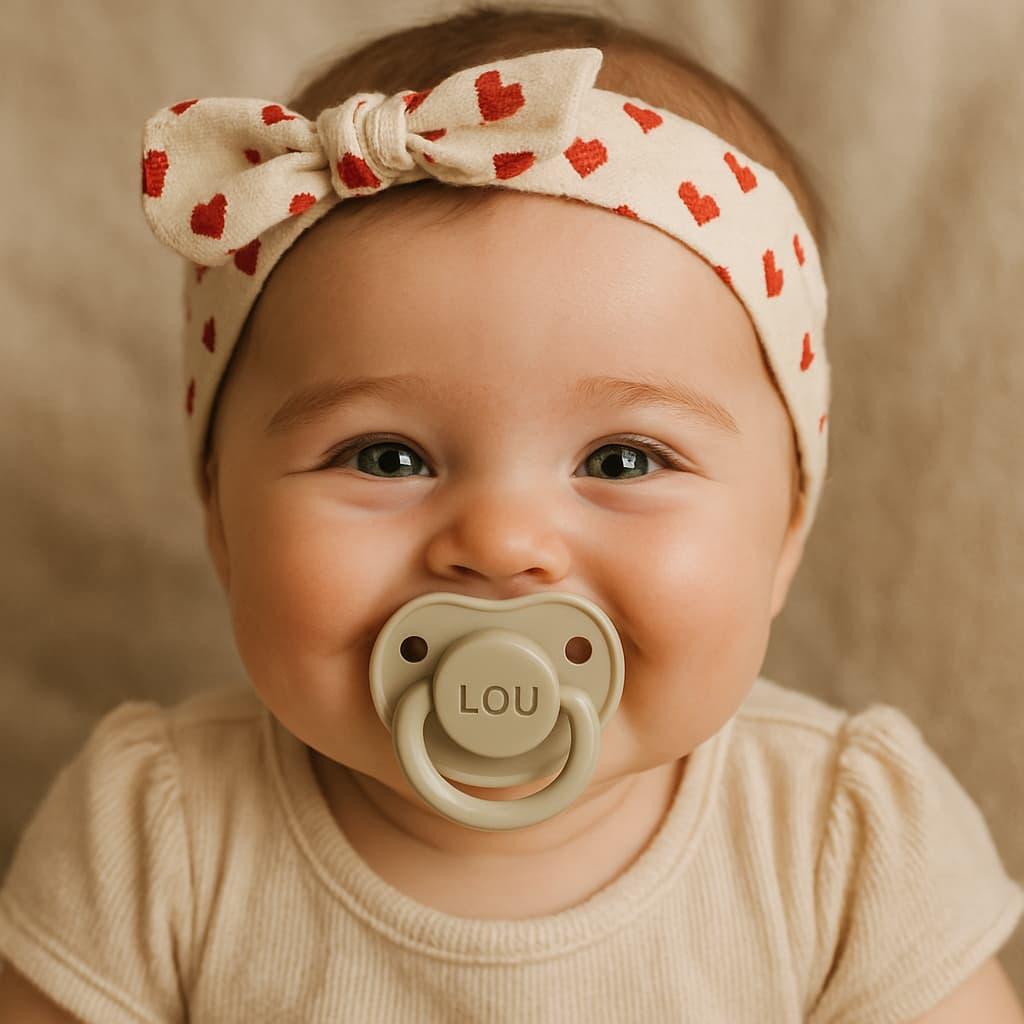 Petit bebe fille rigolote qui se nomme lou