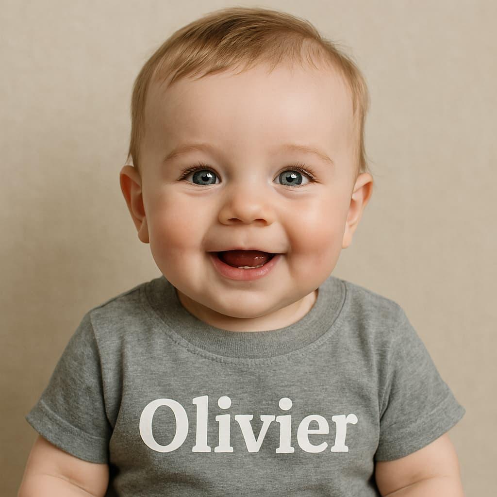 Petit bebe garcon prenom olivier photo portrait
