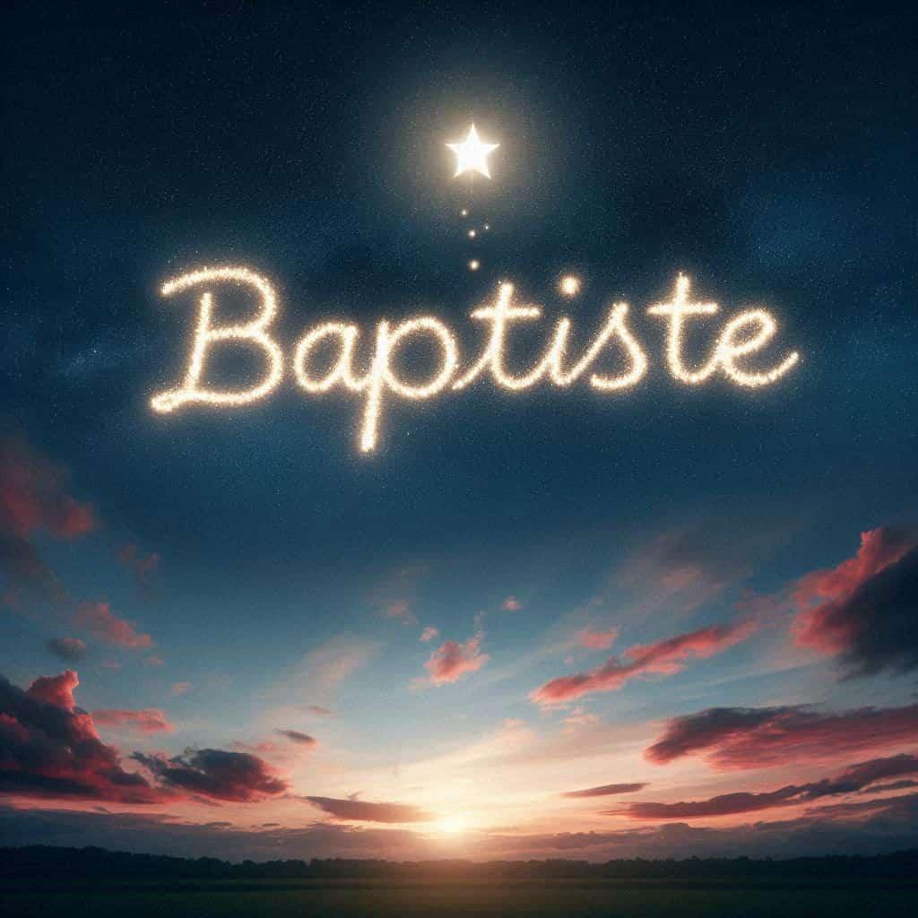 Prenom baptiste signification et origine